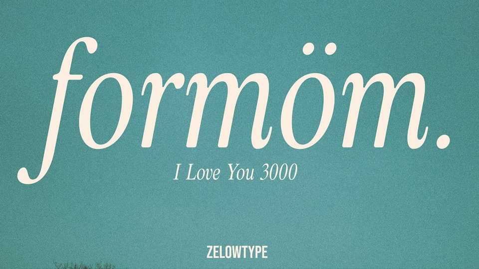 ZT Formom Font › Fontesk