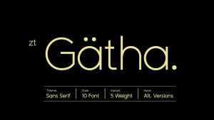 ZT Gatha Font › Fontesk