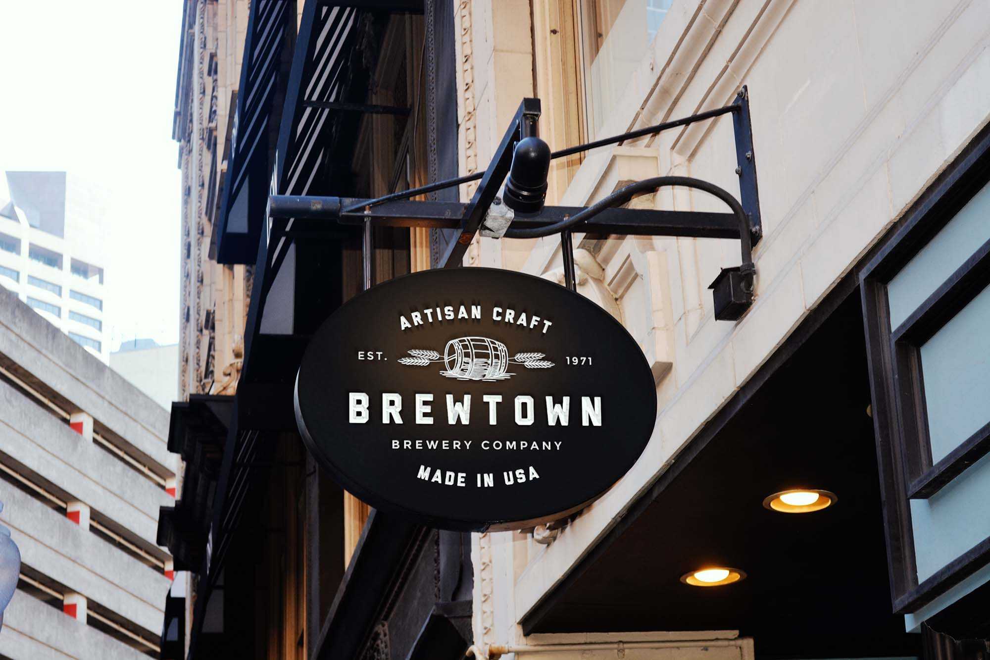 2 Free Shop Signs Mockup (PSD)