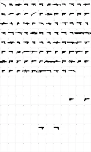 Mapa de caracteres da fonte 2nd Amendment 2050