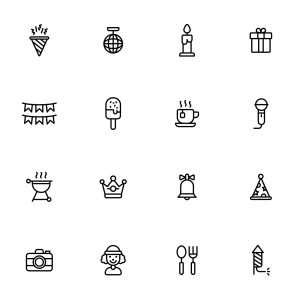 32 Birthday Icons