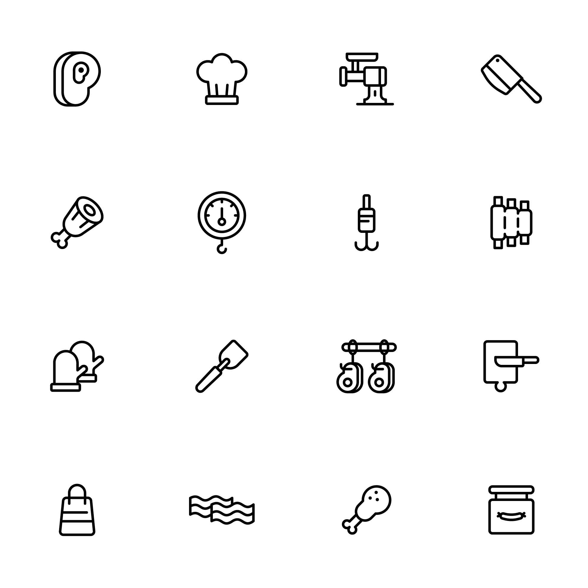 32 Butcher Icons