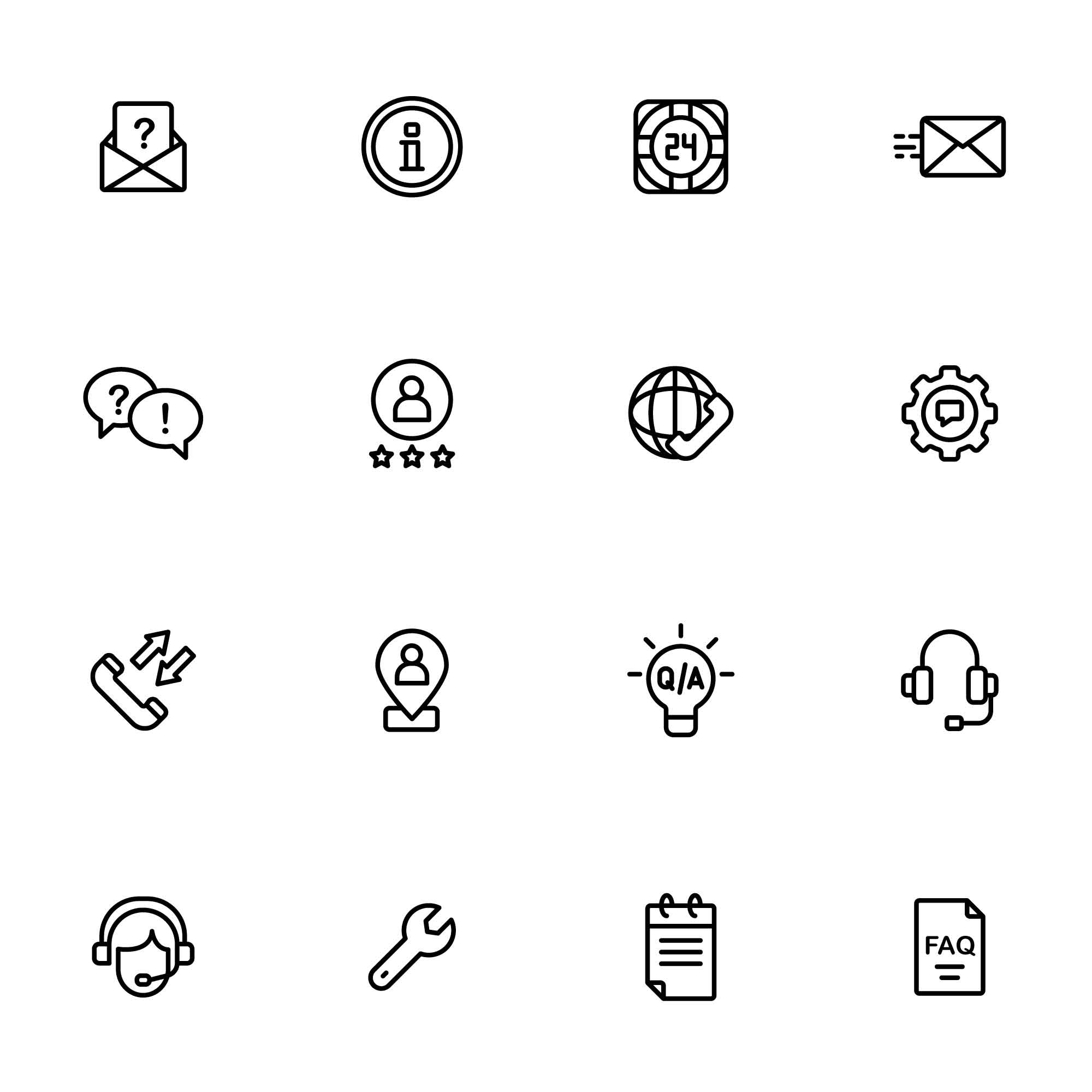 32 Call Center Icons