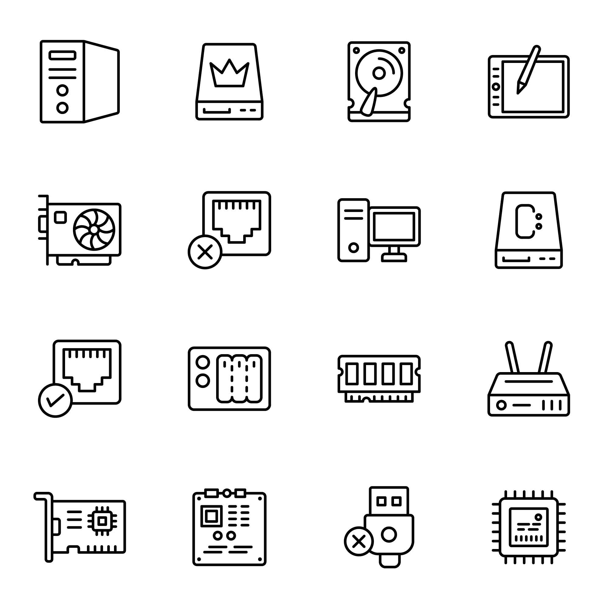 32 Computer Hardware Icons