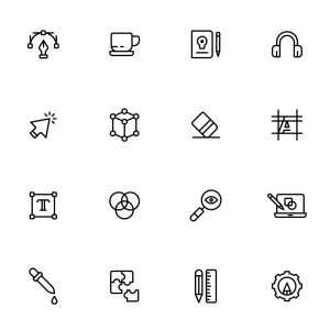 32 Creative Process Icons