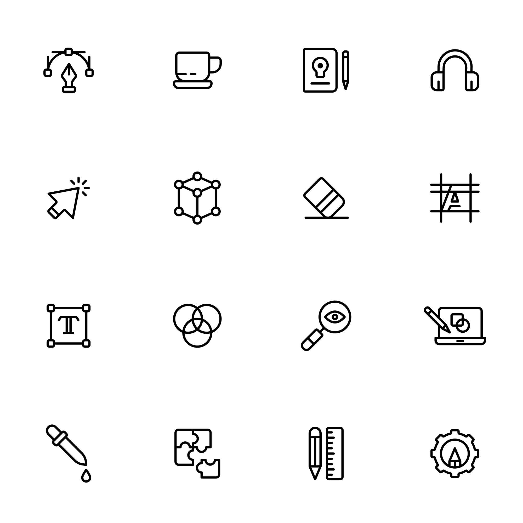 32 Creative Process Icons