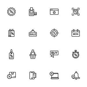 32 Cyber Monday Icons