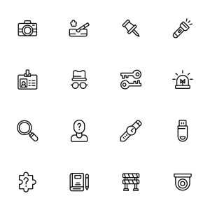 32 Detective Icons