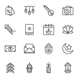 32 Diwali Festival Icons