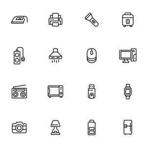 32 Electronic Devices Icons