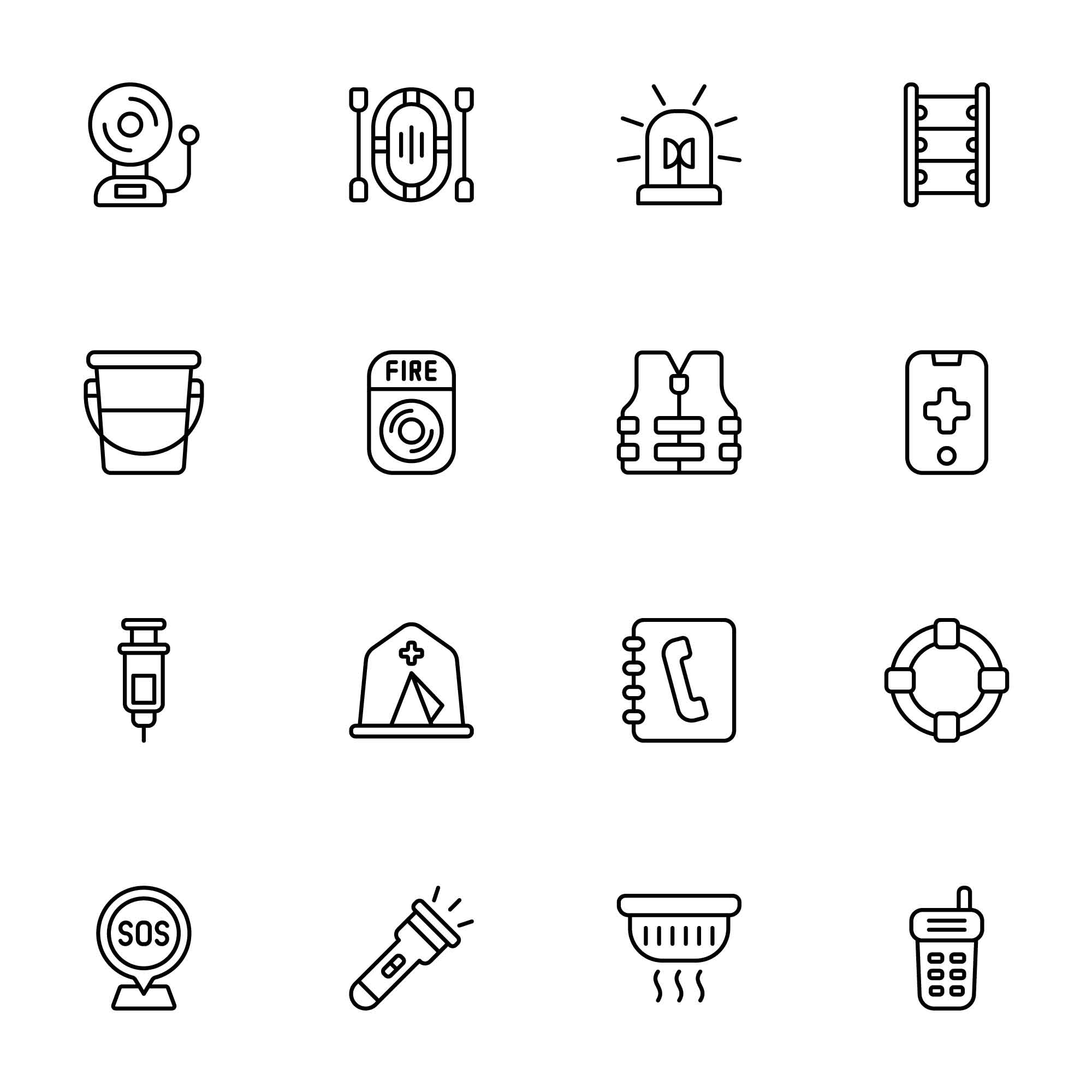 32 Emergency Service Icons