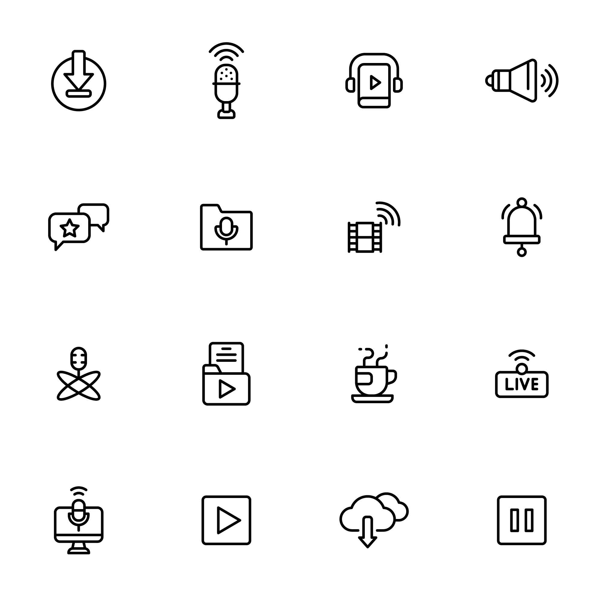 32 Free Podcast Icons