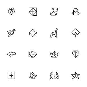 32 Origami Icons
