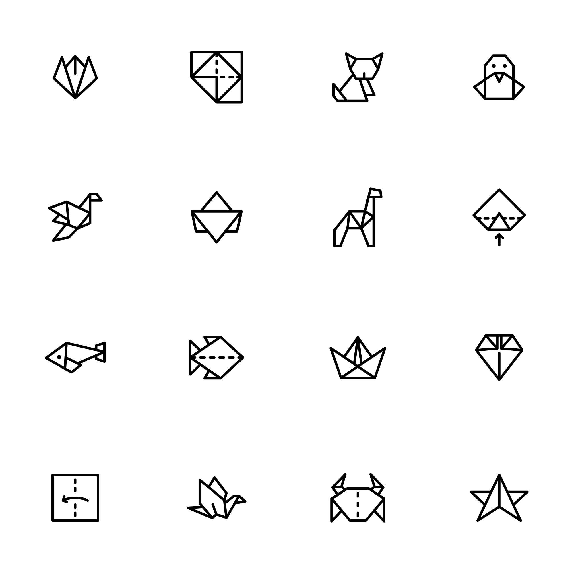 32 Origami Icons