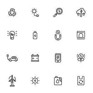 32 Renewable Energy Icons