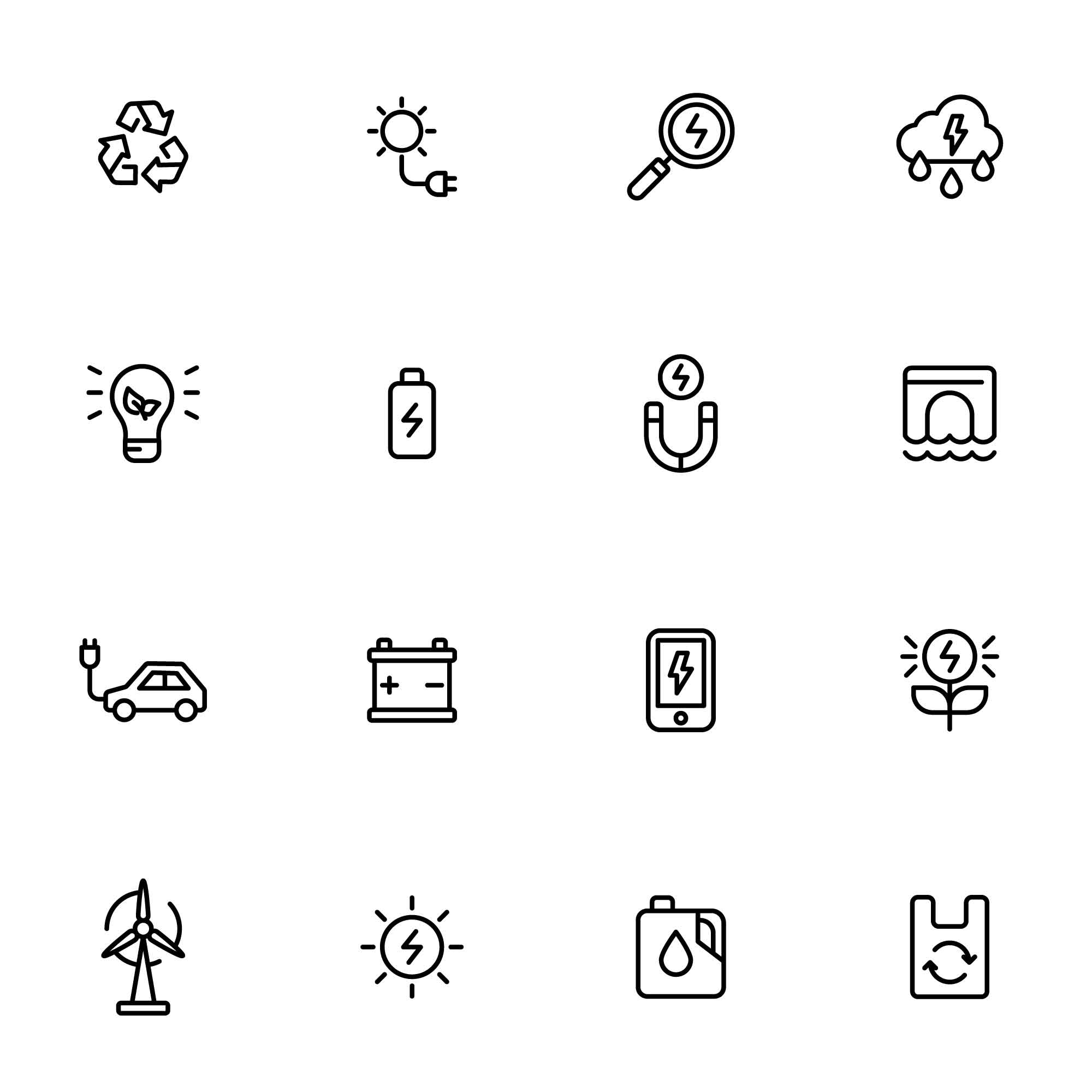 32 Renewable Energy Icons