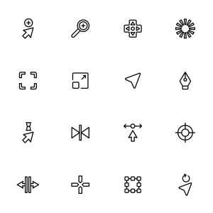 32 Selection & Cursor Icons
