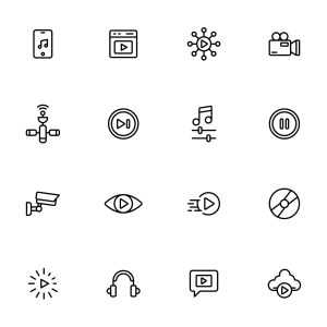 32 Streaming Icons