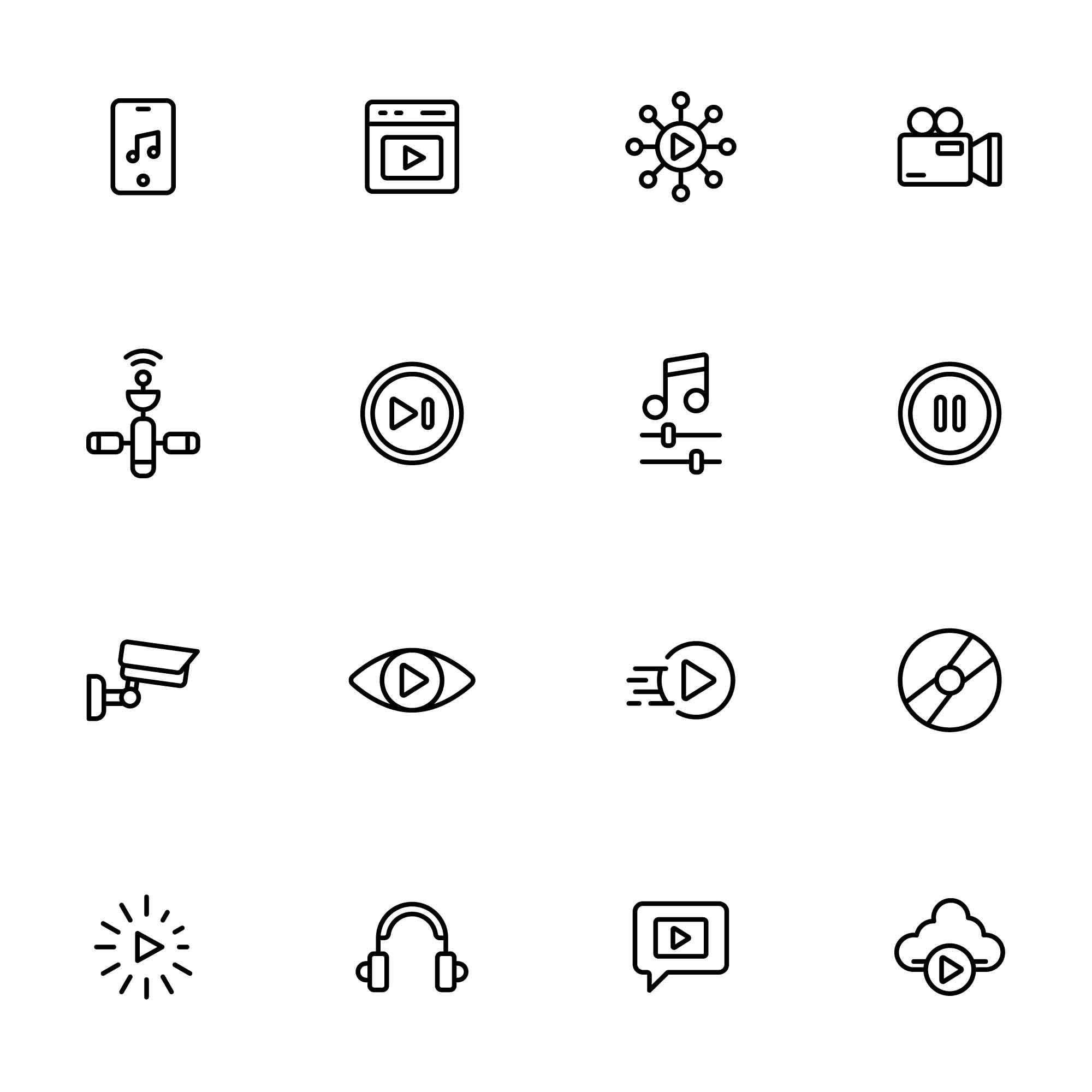 32 Streaming Icons
