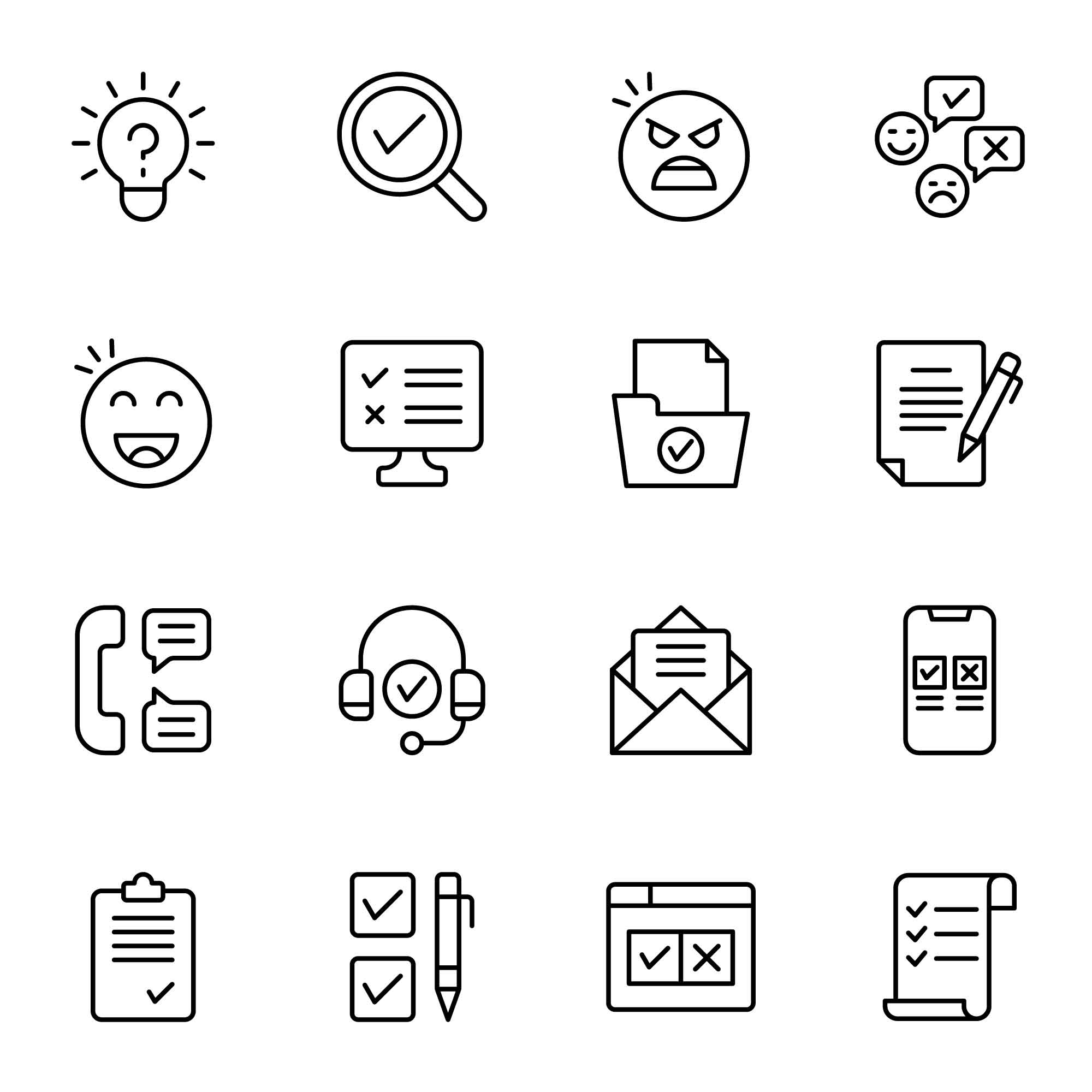 32 Survey Icons