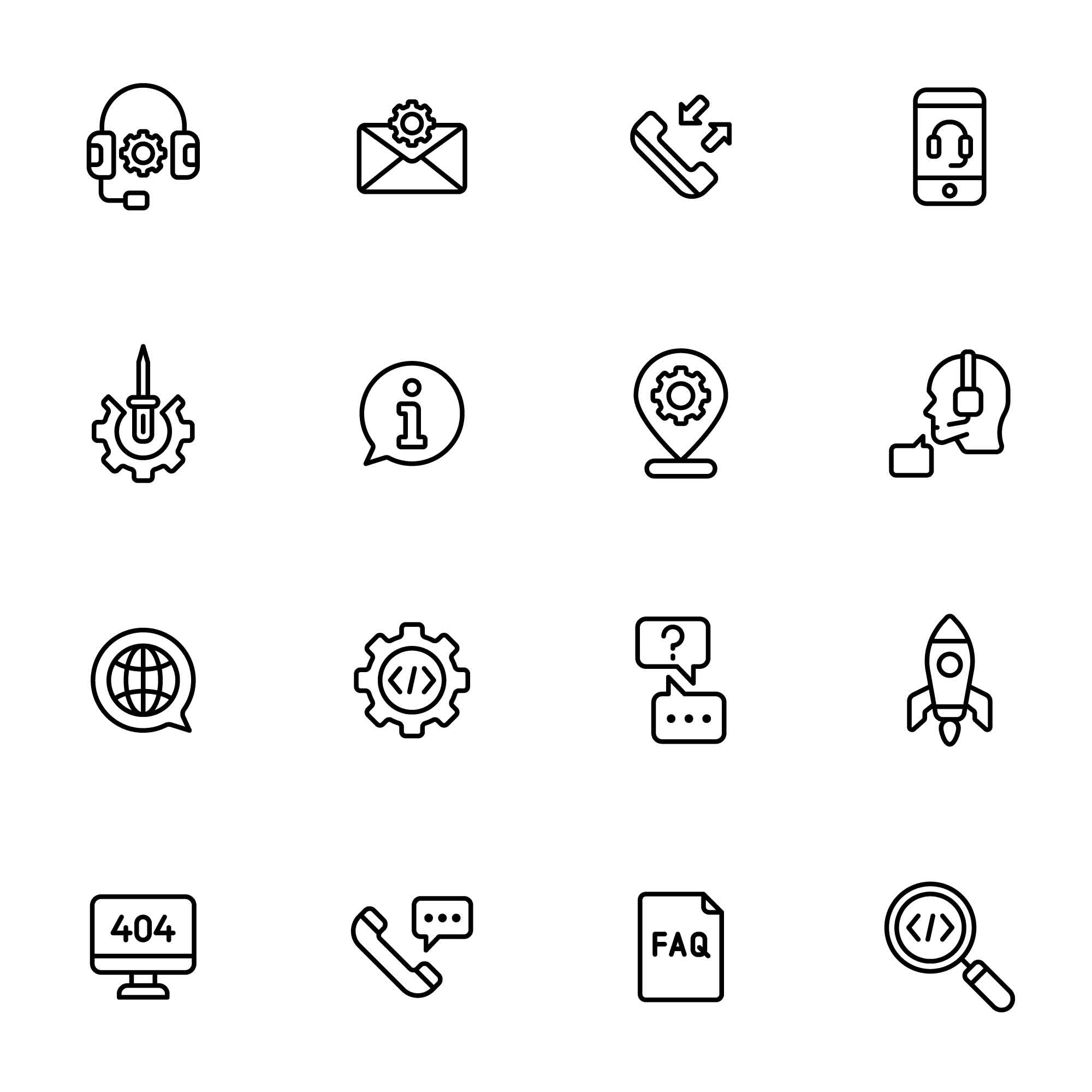 32 Tech Support Icons