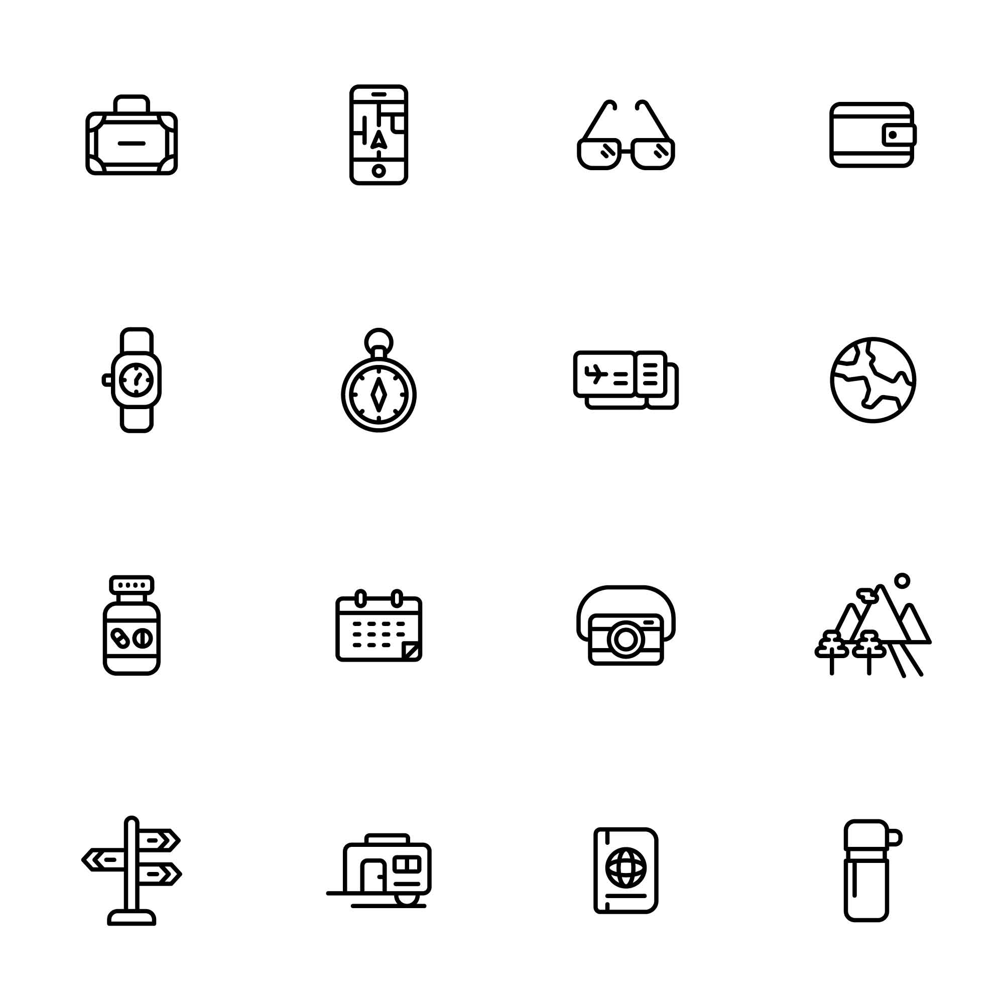 32 Tourism Icons