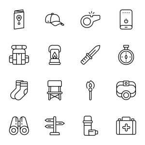 32 Trekking Icons