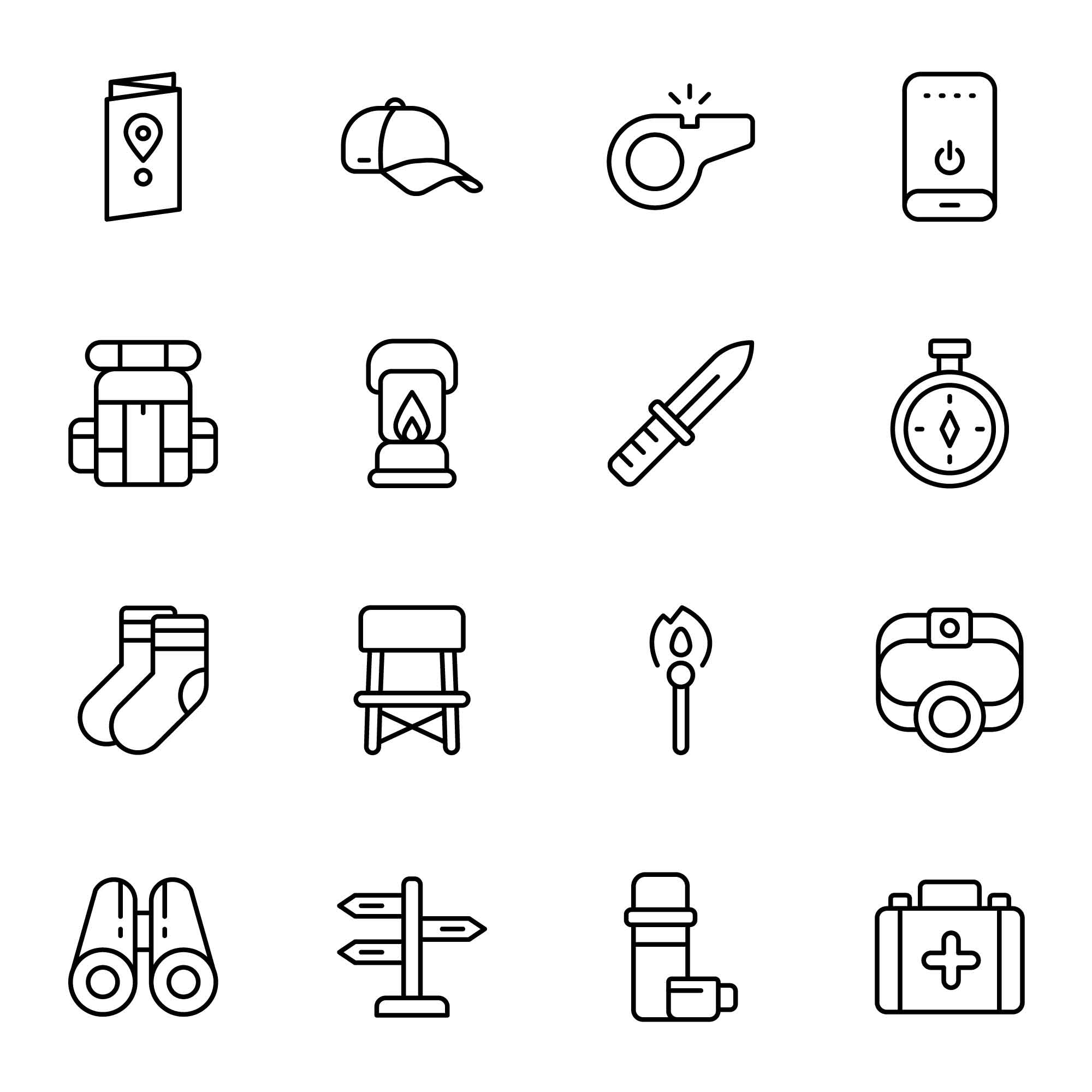32 Trekking Icons