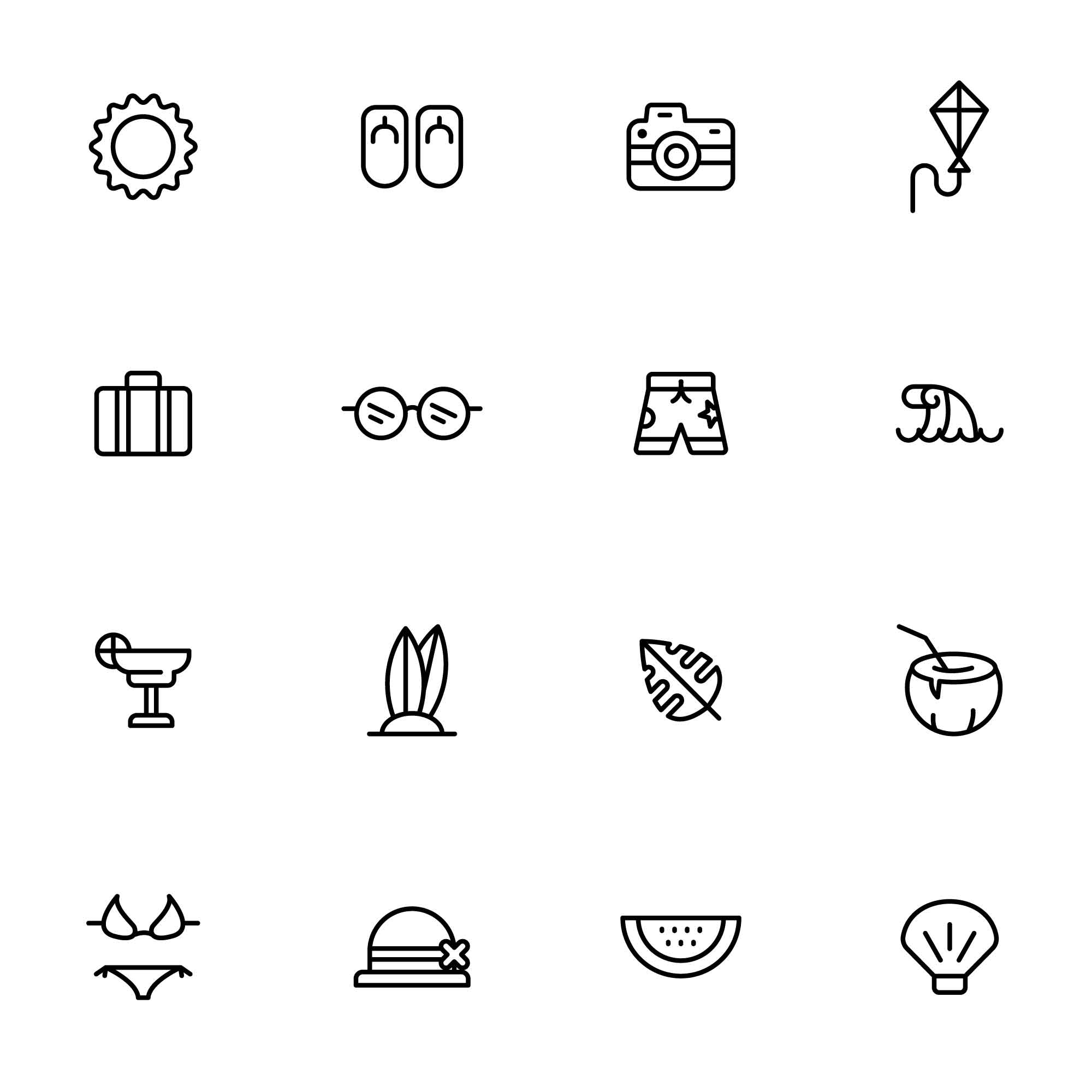 32 Tropical Icons