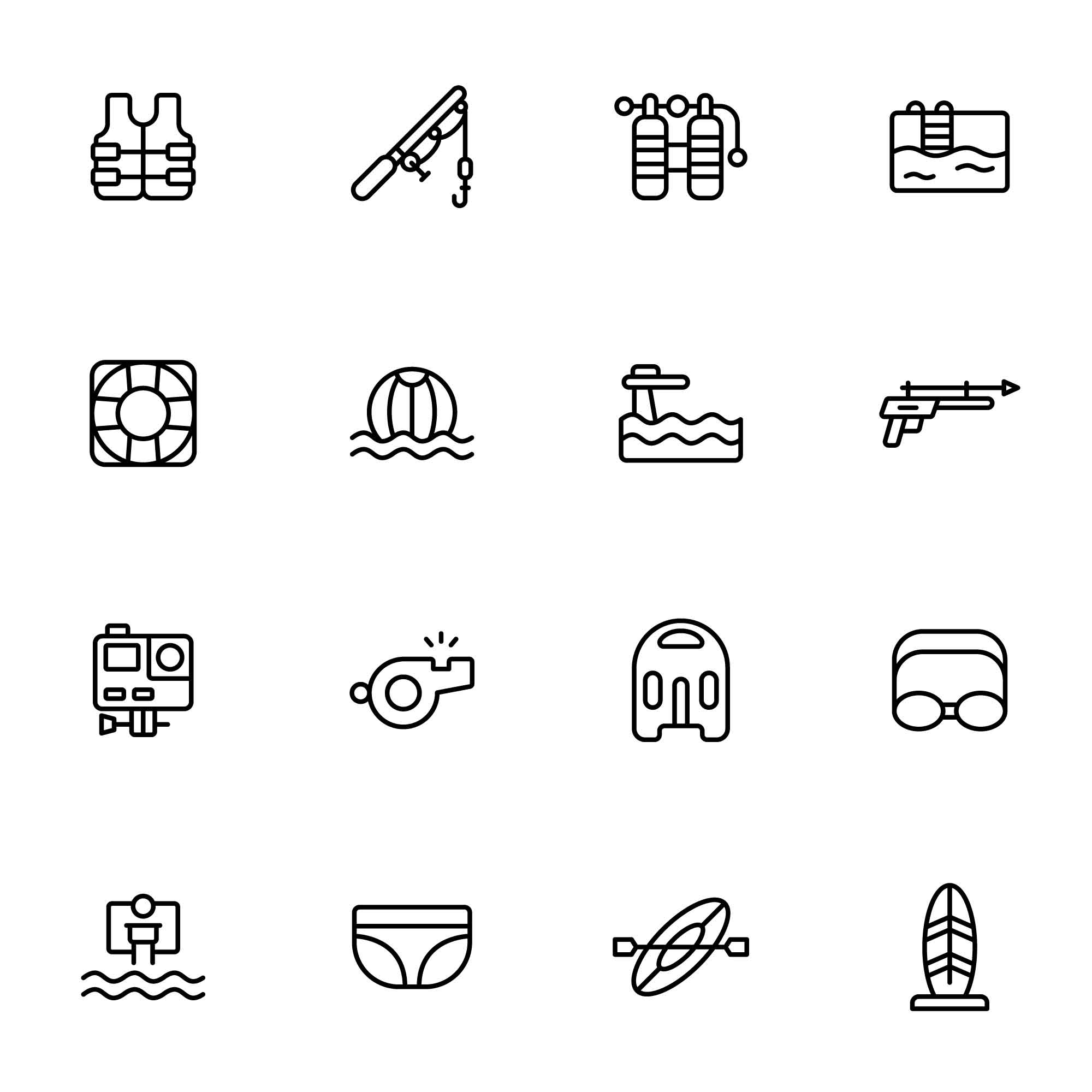 32 Water Sport Icons