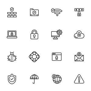 32 Web Security Icons