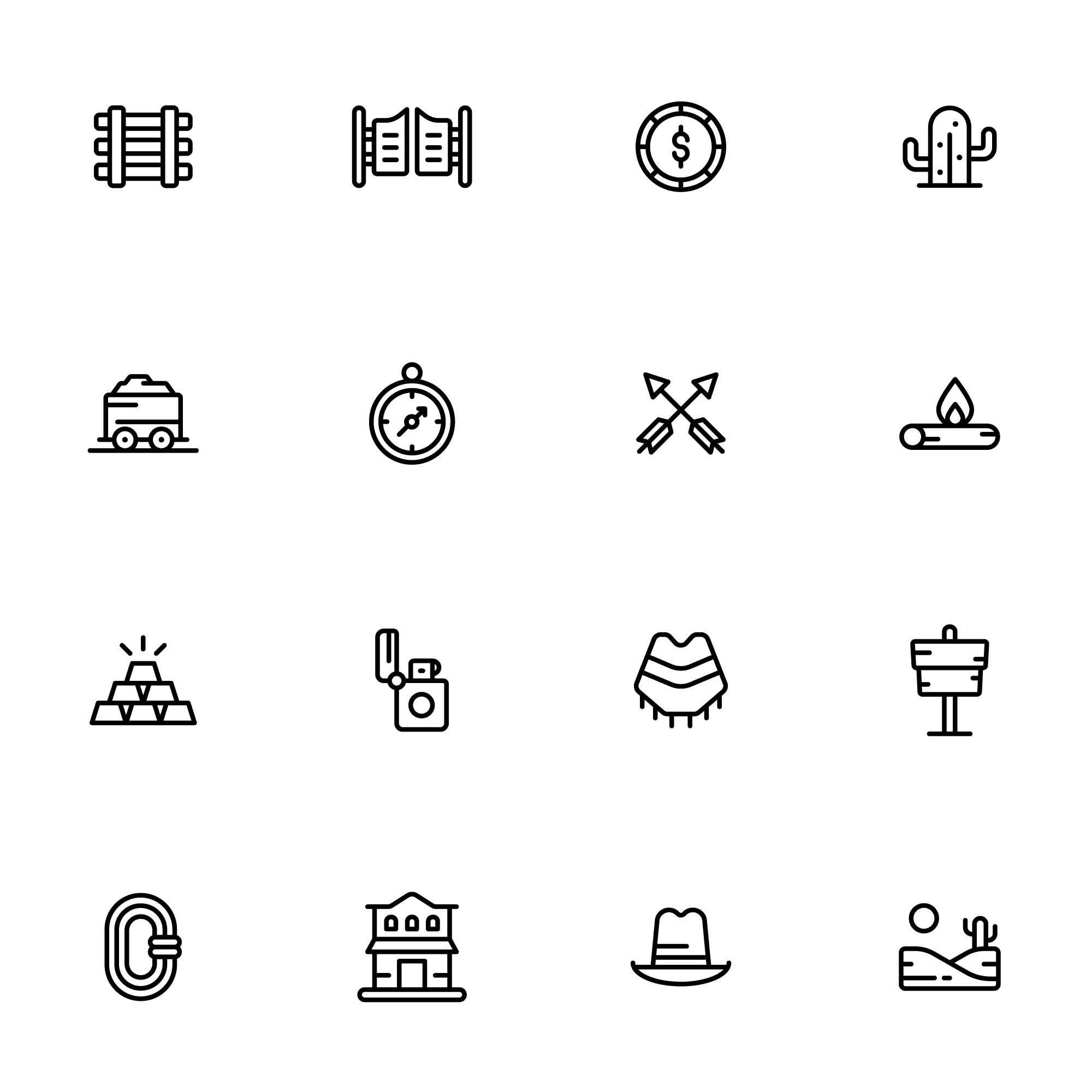 32 Wild West Icons