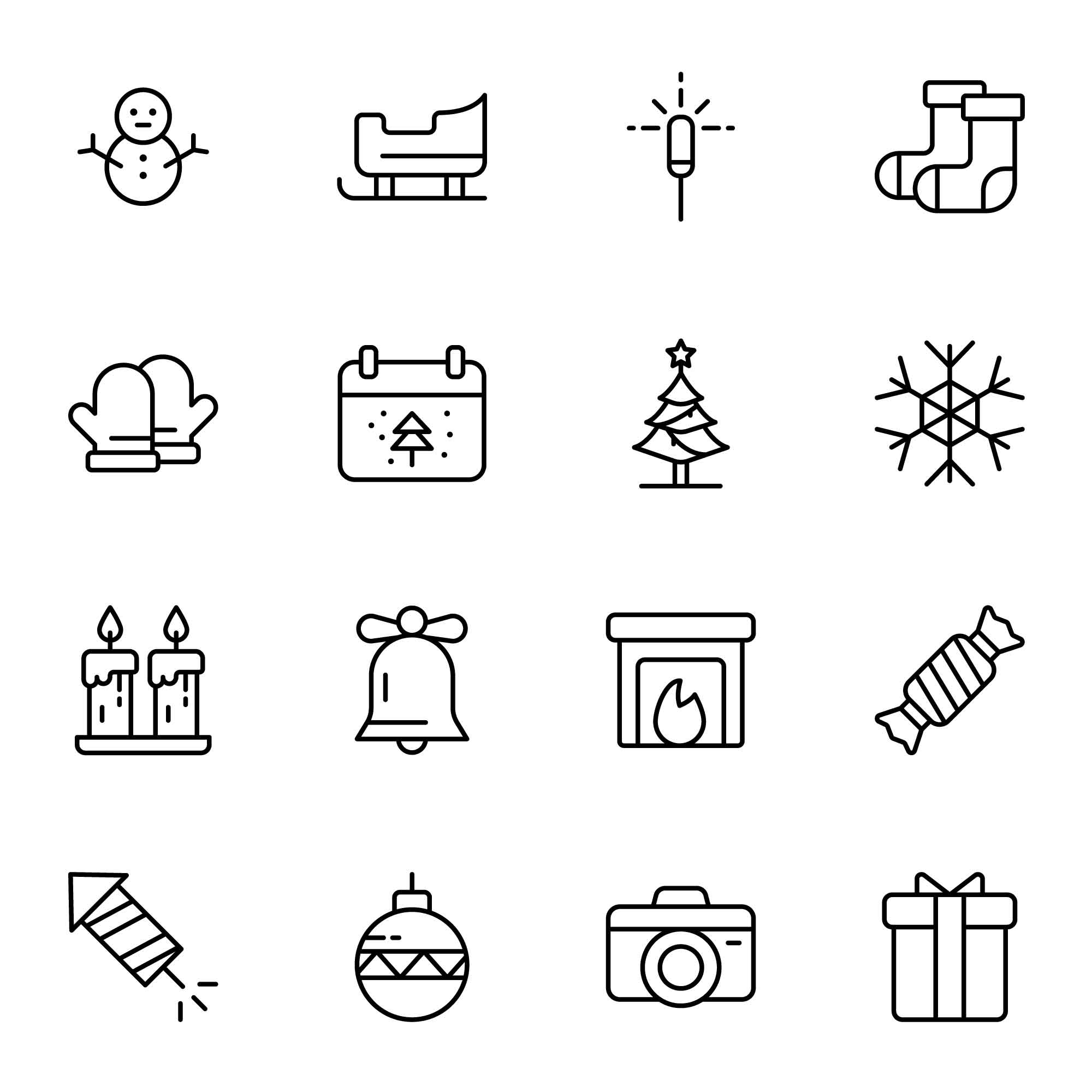 32 Winter Celebration Icons