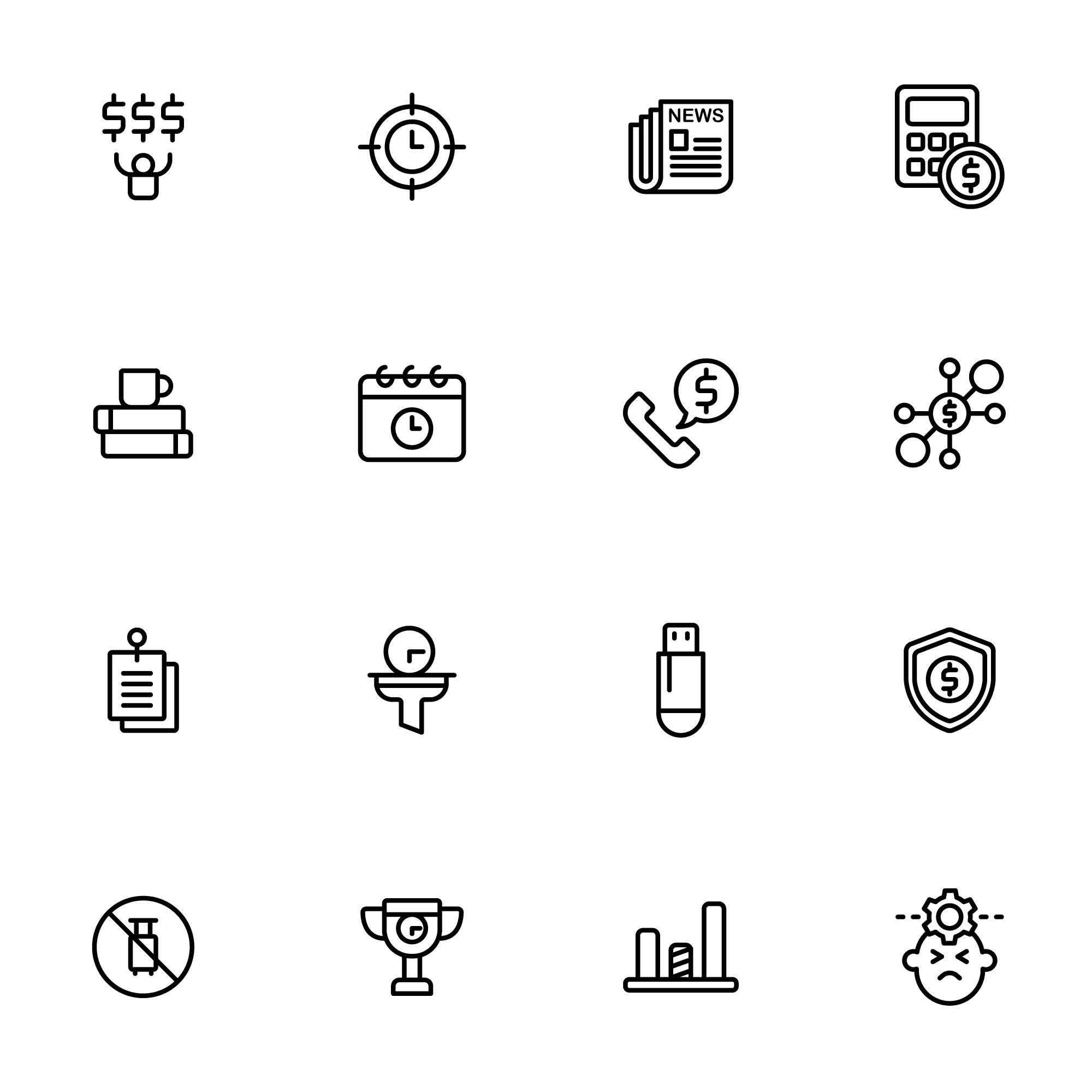 32 Workaholic Icons