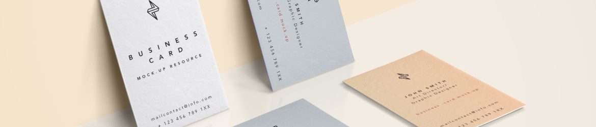 4 Business Cards Scene Mockup (PSD) 4 Business Cards Scene Mockup (PSD)