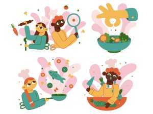 4 Cooking Illustrations