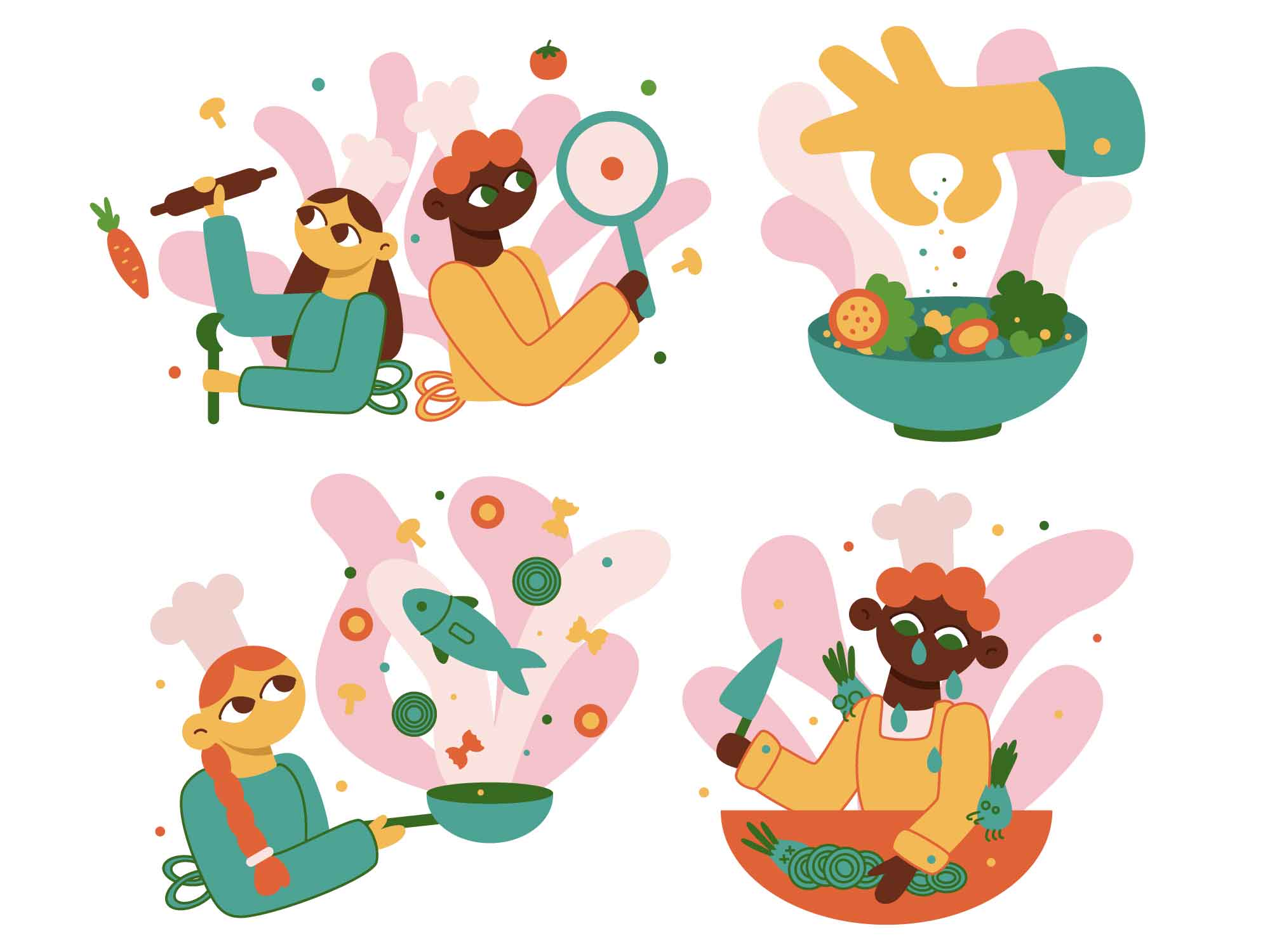 4 Cooking Illustrations