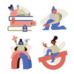 4 Education Illustrations