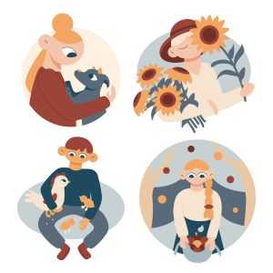 4 Farm Illustrations