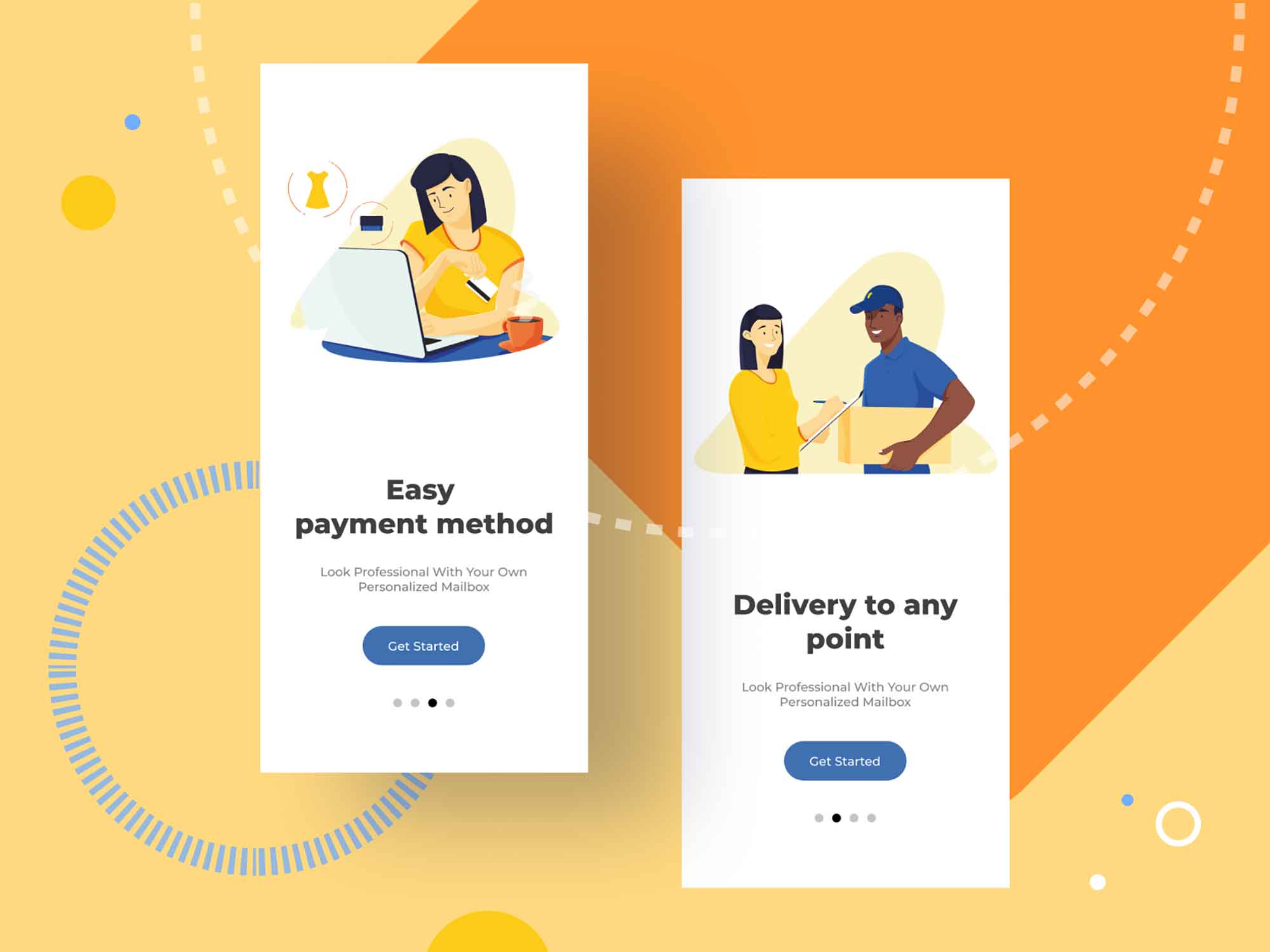 4 Free E-commerce Vector Illustrations (AI)