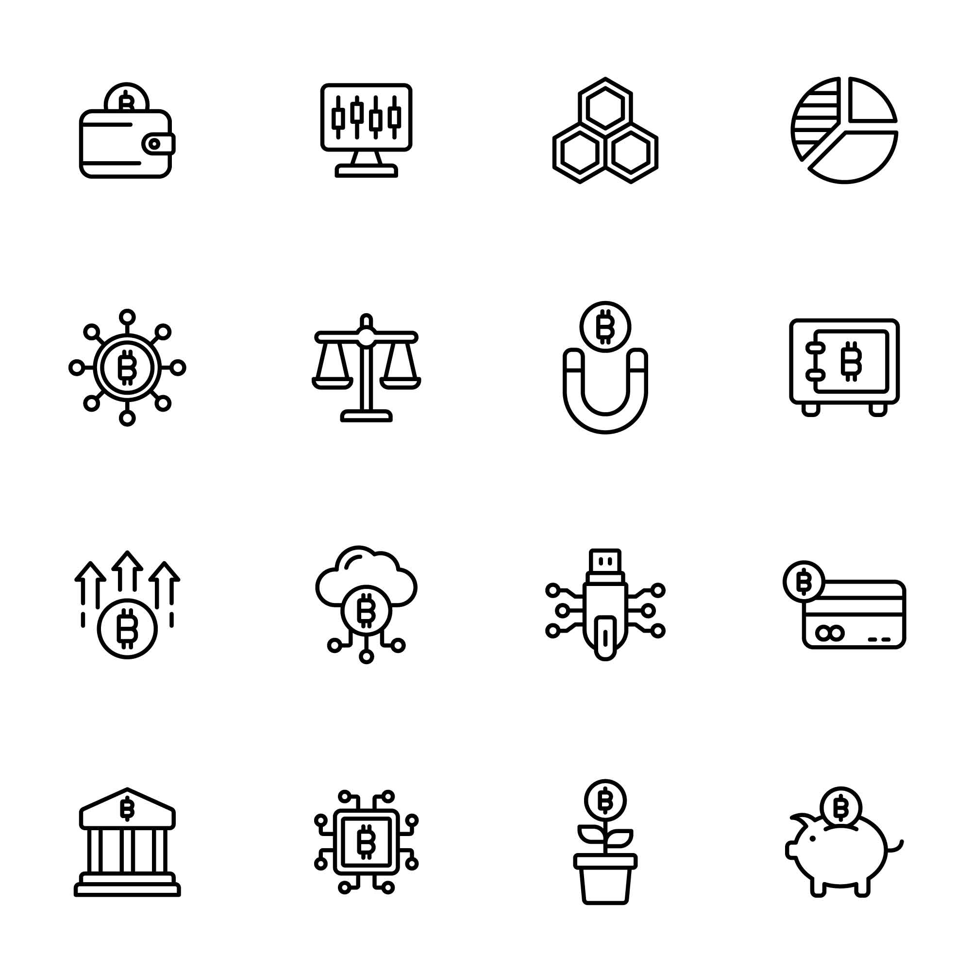 48 Cryptocurrency Icons
