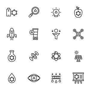 48 Nanotechnology Icons
