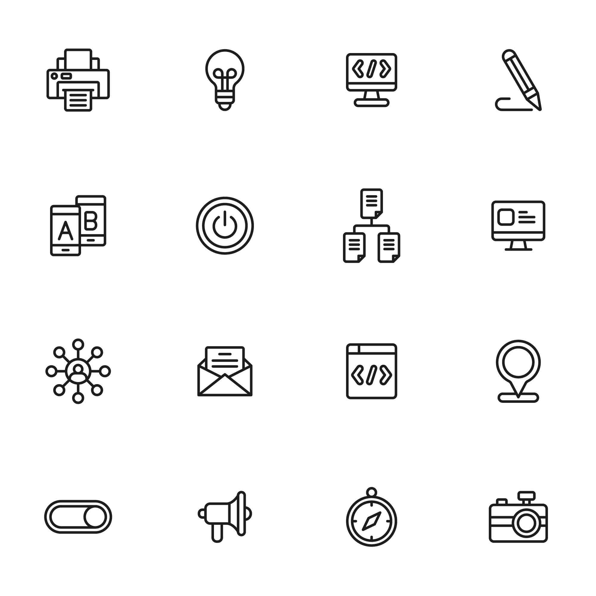 48 User Experience Icons