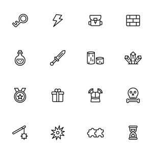 48 Videogame Icons