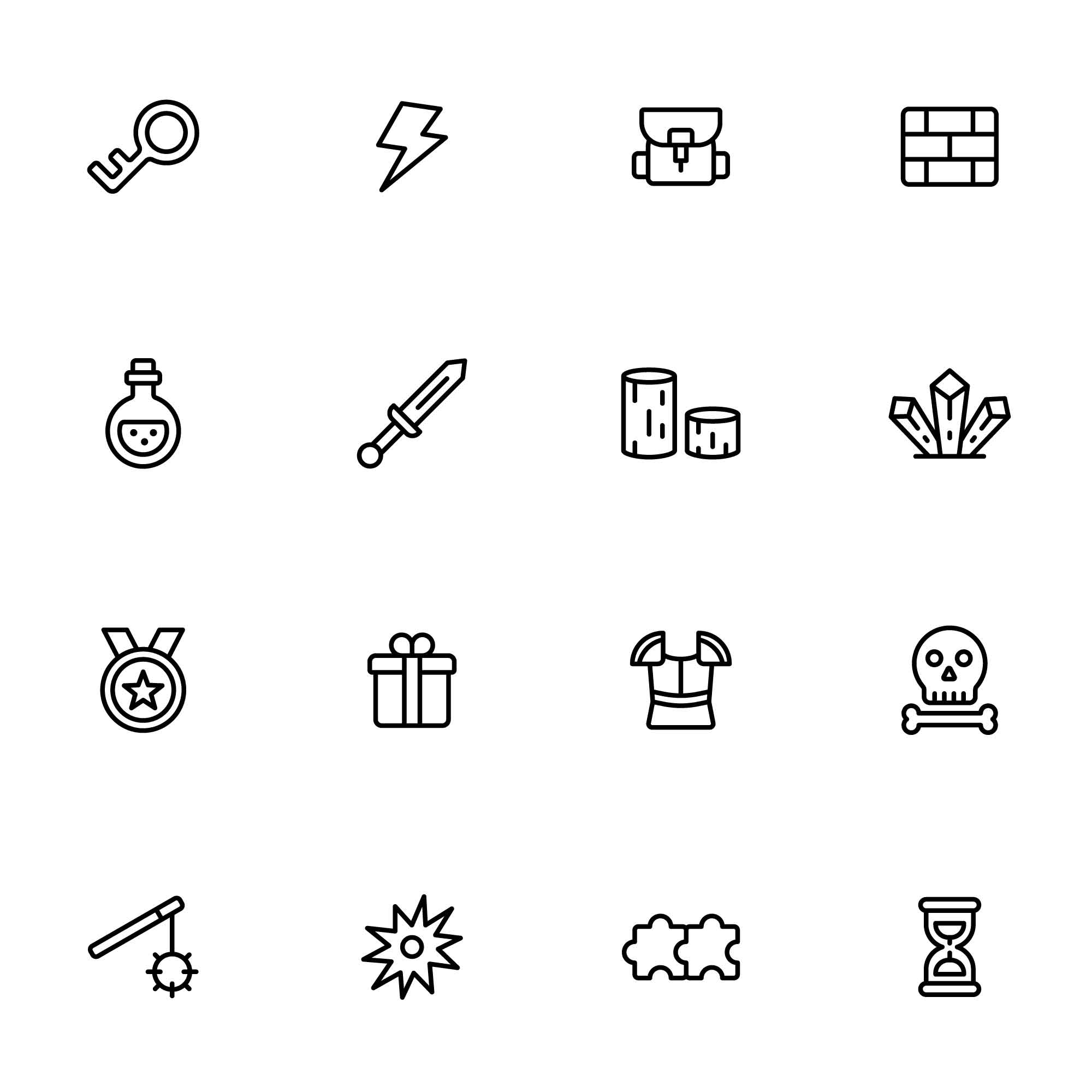 48 Videogame Icons