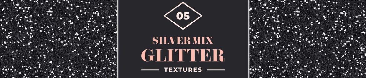 5 Free Silver Mix Glitter Textures (JPG)