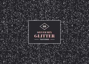 5 Free Silver Mix Glitter Textures (JPG)