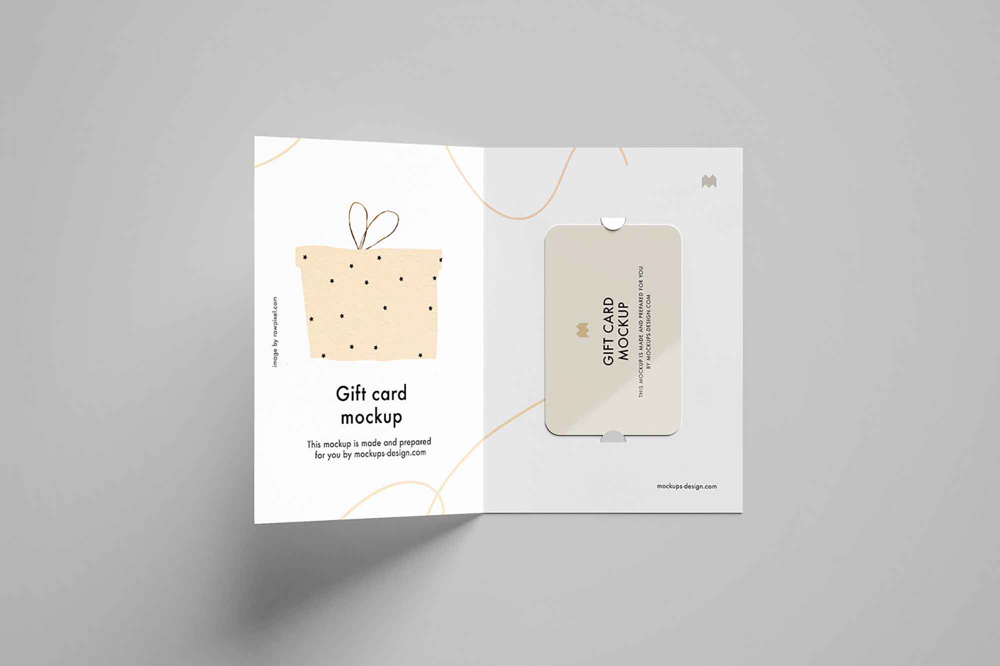 5 Gift Card Mockups