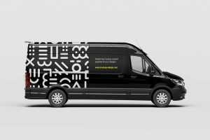 5 Sides Van Mockup
