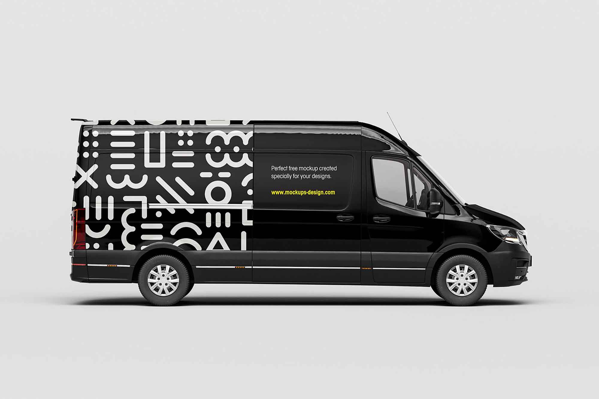 5 Sides Van Mockup